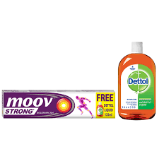 MOOV GEL (Free Dettol liquid 125ml x 96 - 6 Carton)