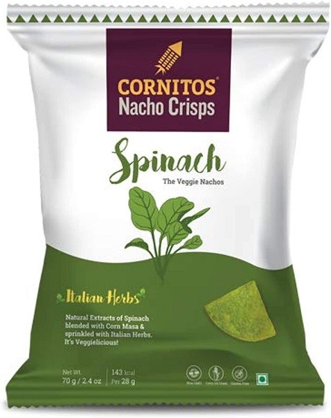 NACHO CRISP SPINACH & ITALIAN HERB 70 GM