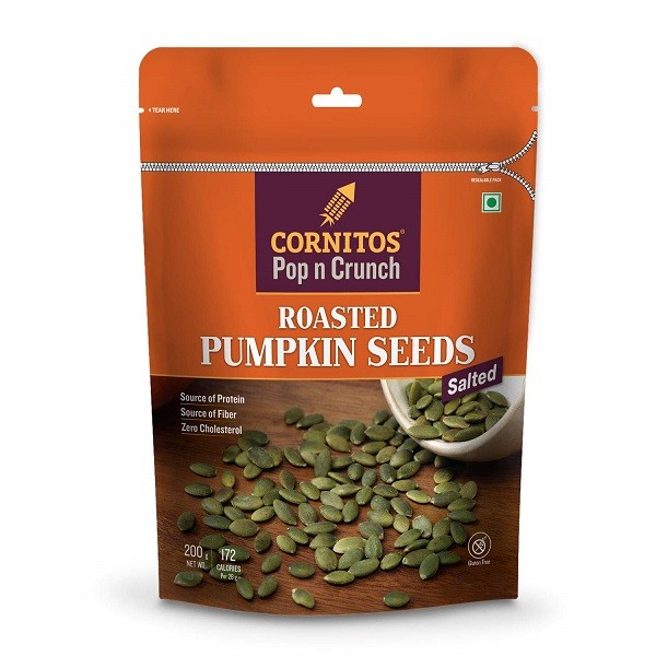 CORNITOS ROSTED PUMPKIN SEEDS SALTED 200 GM